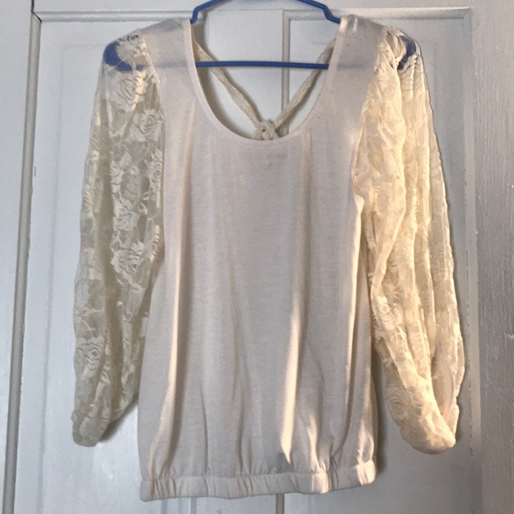 White Blouse with Lace